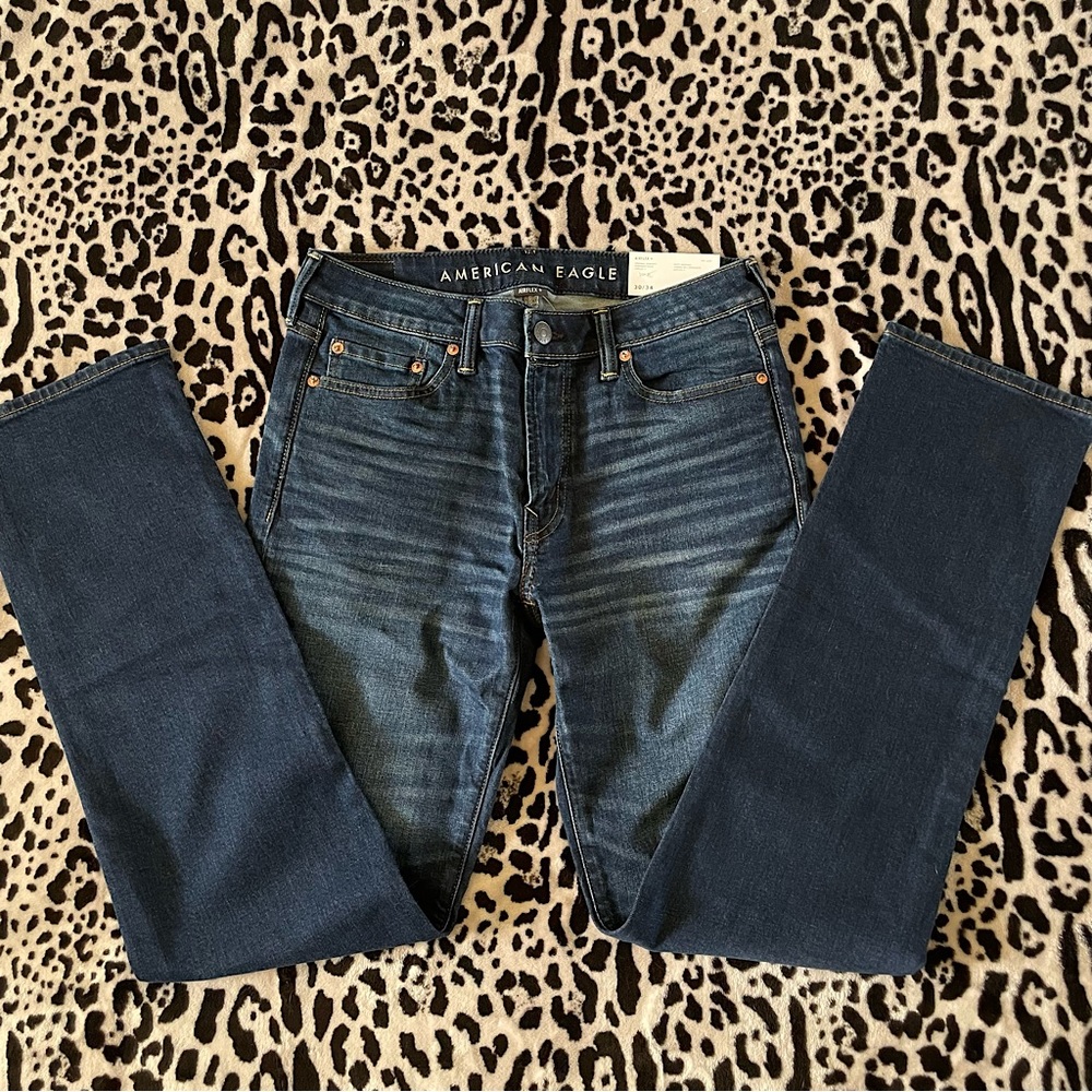 Men’s American Eagle Original Straight Jeans 30/34 NWT - Picture 4 of 5